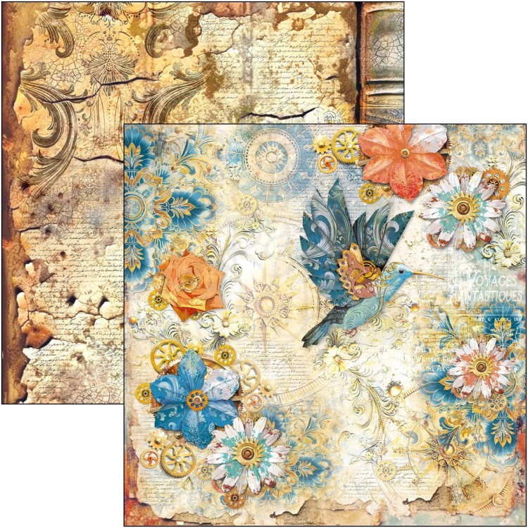 Zestaw papierów do scrapbookingu 30x30 Esprit de Voyage 12 arkuszy CBPM082 Ciao Bella