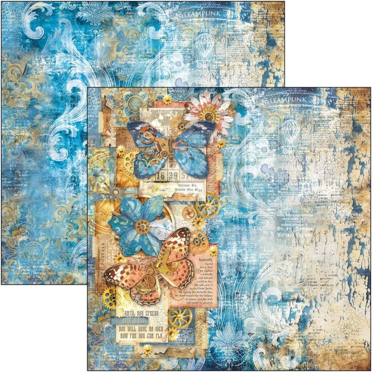 Zestaw papierów do scrapbookingu 30x30 Esprit de Voyage 12 arkuszy CBPM082 Ciao Bella