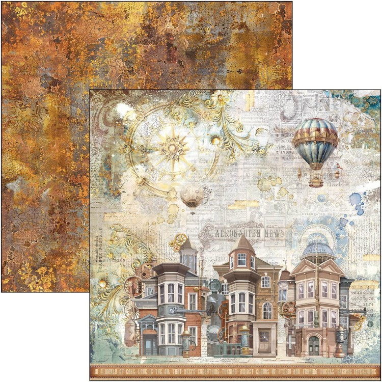 Zestaw papierów do scrapbookingu 30x30 Esprit de Voyage 12 arkuszy CBPM082 Ciao Bella