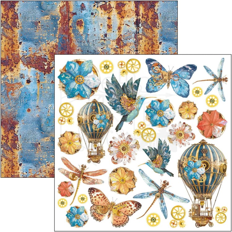 Zestaw papierów do scrapbookingu 30x30 Esprit de Voyage 12 arkuszy CBPM082 Ciao Bella