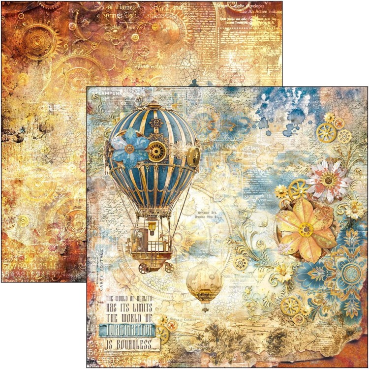Zestaw papierów do scrapbookingu 30x30 Esprit de Voyage 12 arkuszy CBPM082 Ciao Bella