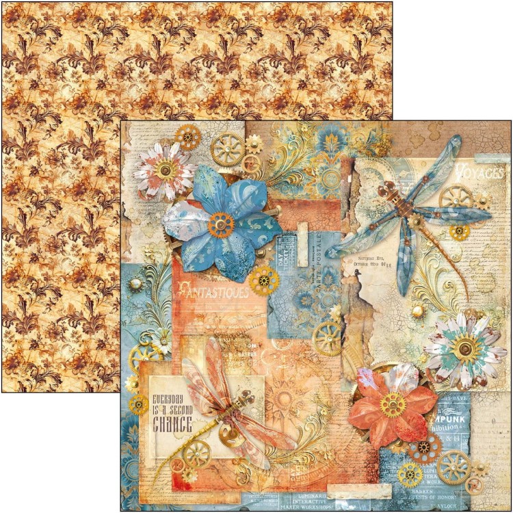Zestaw papierów do scrapbookingu 30x30 Esprit de Voyage 12 arkuszy CBPM082 Ciao Bella