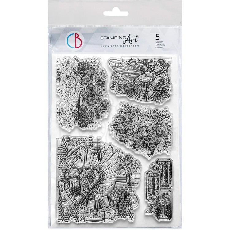 Stempel akrylowy 15x21cm Mechanical Marvels PS8118 Ciao Bella