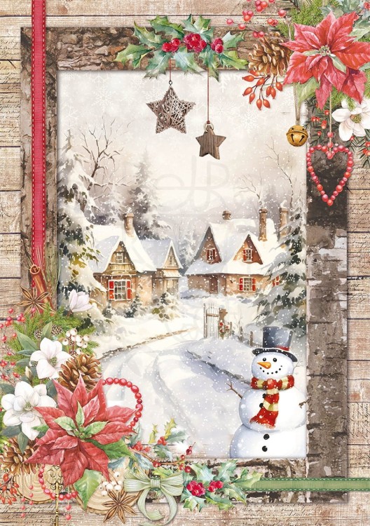 Zestaw papier ryżowych A5 Christmas Vibes 8 sztuk CBRS004 Ciao Bella