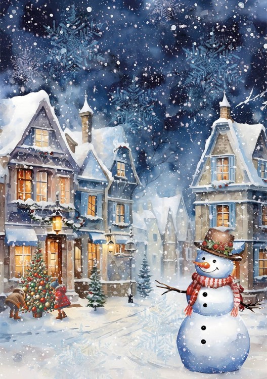 Zestaw papier ryżowych A5 Christmas Vibes 8 sztuk CBRS004 Ciao Bella