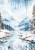 Zestaw papier ryżowych A5 Winter Wonderland 8 sztuk CBRS002 Ciao Bella