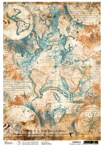 Papier ryżowy do decoupage A4 Steamed illusions CBRP510 Ciao Bella