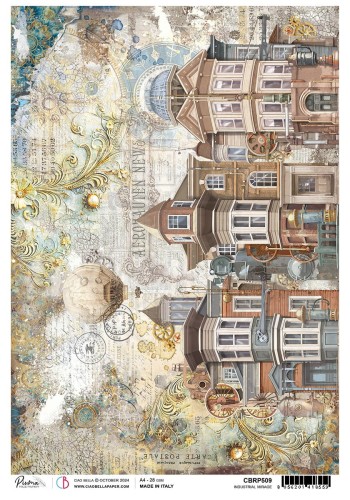Papier ryżowy do decoupage A4 Industrial mirage CBRP509 Ciao Bella