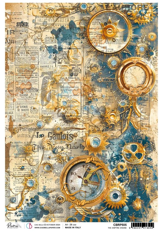 Papier ryżowy do decoupage A4 The empyre engine CBRP505 Ciao Bella