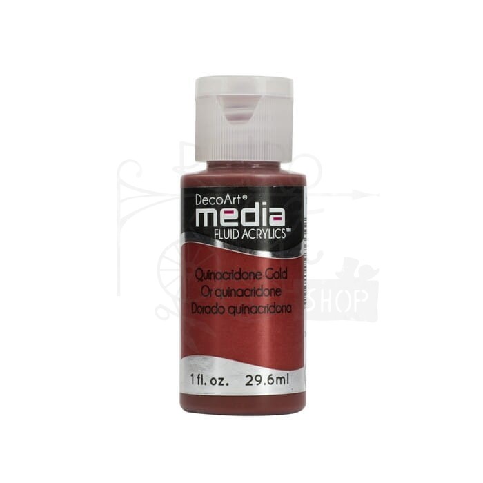 Fluid Acrylics płynny pigment polimerowo - akrylowy Quinacridone Gold DMFA32 DecoArt