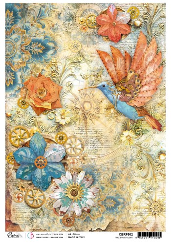 Papier ryżowy do decoupage A4 The brass flight CBRP502 Ciao Bella