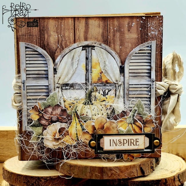 Zestaw papierów do scrapbookingu 20x20 Golden Harmony SBBS114 Stamperia