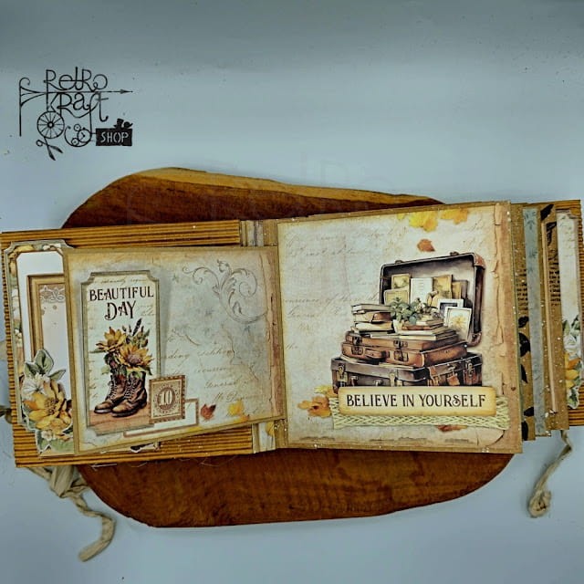 Zestaw papierów do scrapbookingu 20x20 Golden Harmony SBBS114 Stamperia