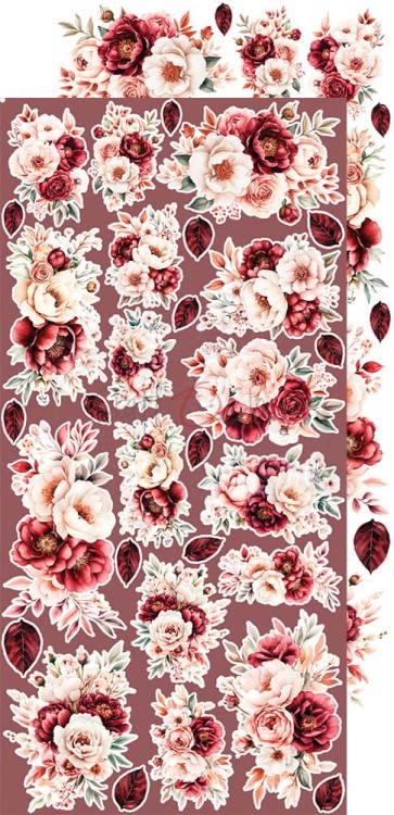 Zestaw dodatków 15x30 Savor The Moment Flowers CC-C70-STM-11 Craft O'Clock