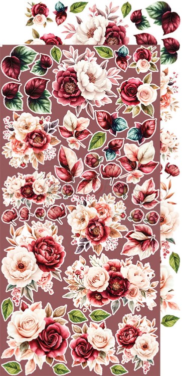 Zestaw dodatków 15x30 Savor The Moment Flowers CC-C70-STM-11 Craft O'Clock