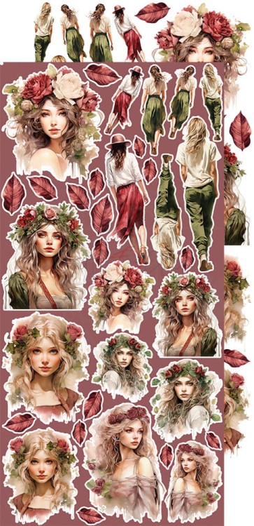 Zestaw dodatków 15x30 Savor The Moment Flowers CC-C70-STM-11 Craft O'Clock