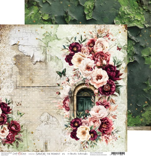 Zestaw papierów do scrapbookingu 30x30 Savor The Moment CC-C70-STM-00 Craft O'Clock