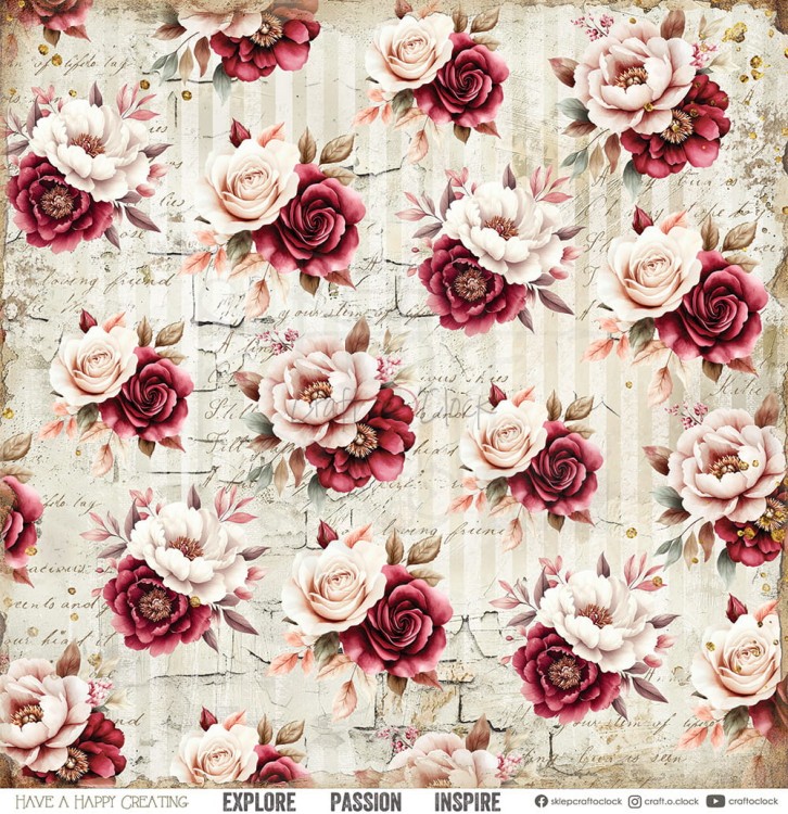 Zestaw papierów do scrapbookingu 30x30 Savor The Moment CC-C70-STM-00 Craft O'Clock