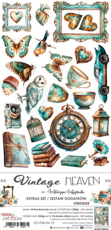 Zestaw dodatków 15x30 Vintage Heaven Vintage CC-F36-VH-12 Craft O'Clock