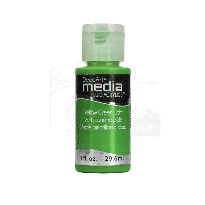 Fluid Acrylics płynny pigment polimerowo - akrylowy Yellow Green Light DMFA46 DecoArt