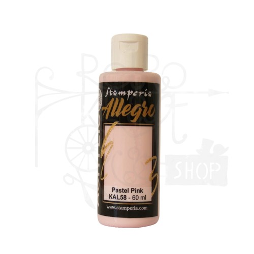 Farba akrylowa Allegro Pastel Pink pastelowy róż 60ml KAL58 Stamperia