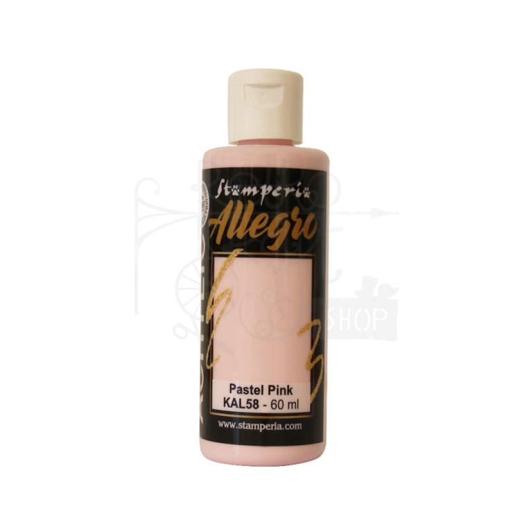 Farba akrylowa Allegro Pastel Pink pastelowy róż 60ml KAL58 Stamperia