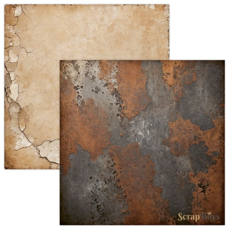 Zestaw papierów do scrapbookingu 30x30 Rusty Pack 08 ScrapBoys
