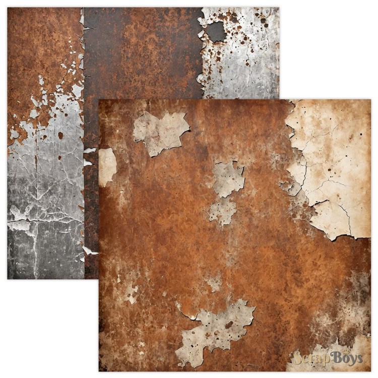 Zestaw papierów do scrapbookingu 30x30 Rusty Pack 08 ScrapBoys