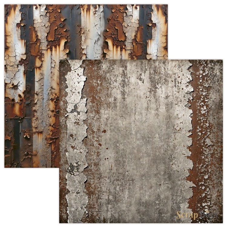 Zestaw papierów do scrapbookingu 30x30 Rusty Pack 08 ScrapBoys