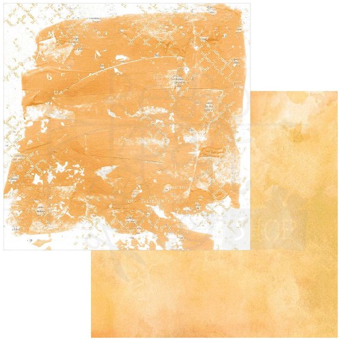 Papier do scrapbookingu 30x30 Spectrum Gardenia Solid - Orange SG-23930 49 and Market