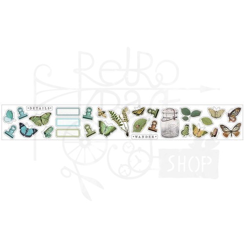 Taśma washi z naklejkami Nature Study Wings NS-23237 49 and Market