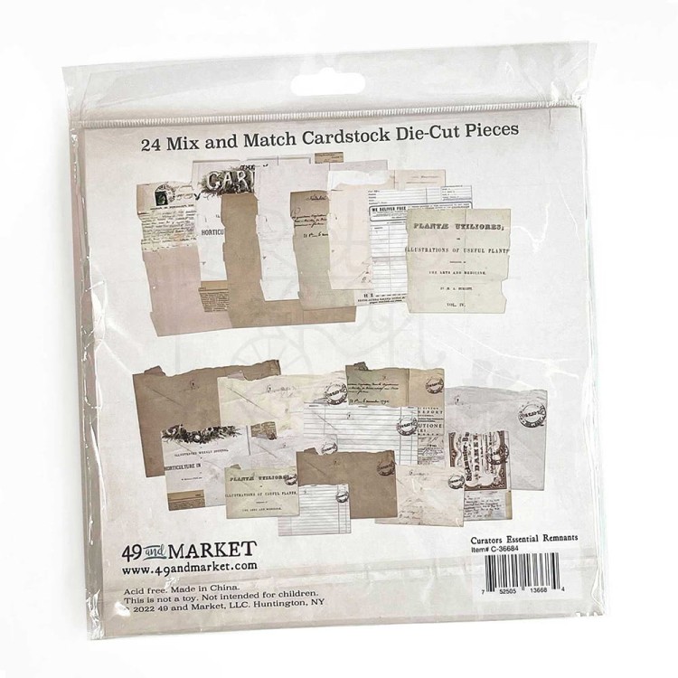 Ozdoby papierowe Curators Essential Remnants 24 sztuki C-36684 49 and Market