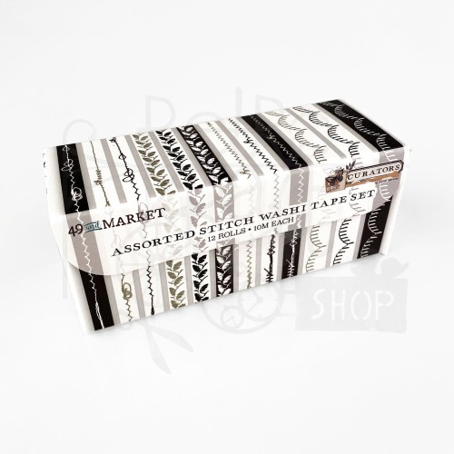 Zestaw taśm washi Curators Assorted Stitch Washi Tape Set 12 rolek C-35632 49 and Market