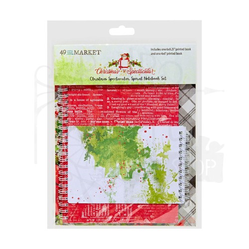 Zestaw notesy spiralne Christmas Spectacular Collection - Spiral Notebook Set 2 sztuki CS23-24500 49 and Market