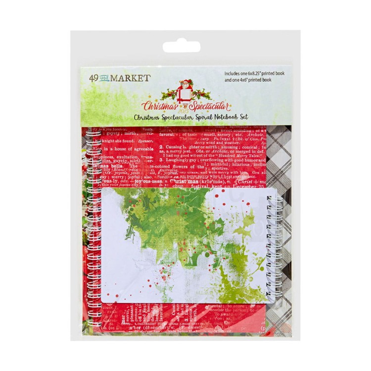 Zestaw notesy spiralne Christmas Spectacular Collection - Spiral Notebook Set 2 sztuki CS23-24500 49 and Market