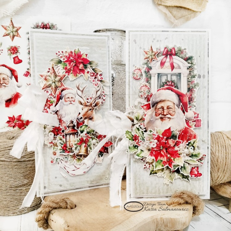 Papier do scrapbookingu A4 dodatki do wycinania Boże Narodzenie 04 A-P-007 Artistiko