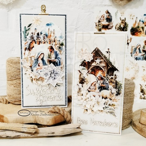 Papier do scrapbookingu A4 dodatki do wycinania Boże Narodzenie 03 A-P-006 Artistiko