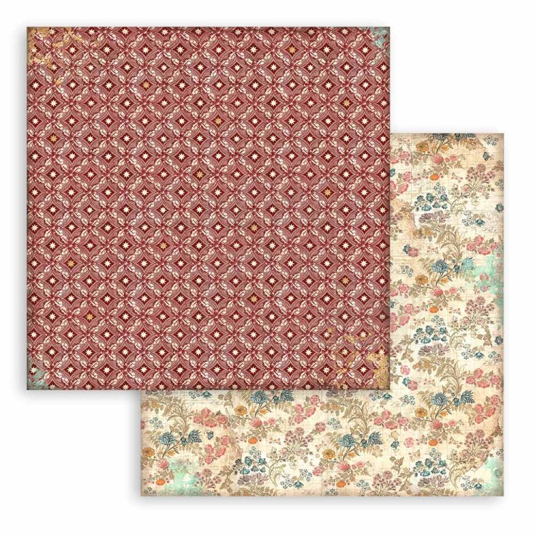 Zestaw papierów do scrapbookingu 20x20 Christmas Greetings Backgrounds Tła SBBS87 Stamperia