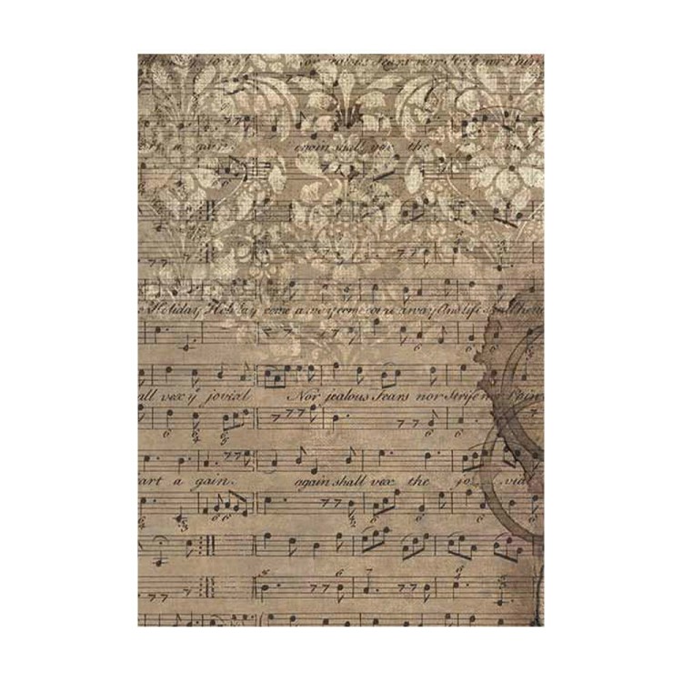 Papier ryżowy A6 Music Tła DFSAK6033 Stamperia