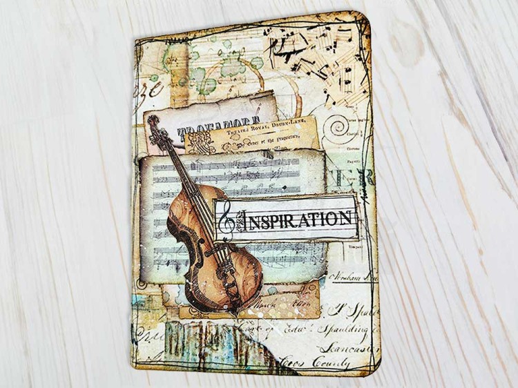 Rub-on transfer 10x21.6cm Music Instrumenty DFLRB124 Stamperia