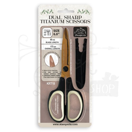 Nożyczki tytanowe Dual Sharp 17cm Create Happiness KRT18 Stamperia