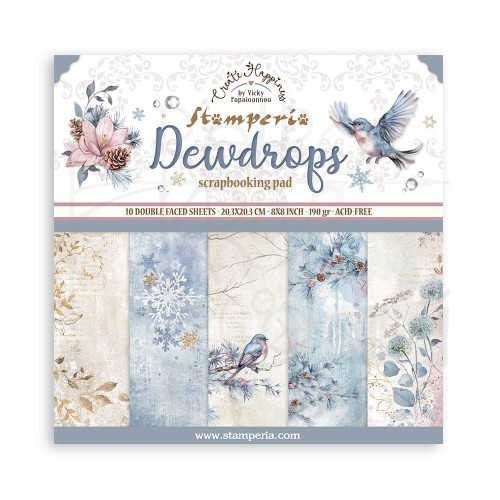 Zestaw papierów do scrapbookingu 20x20 Dewdrops SBBS119 Stamperia