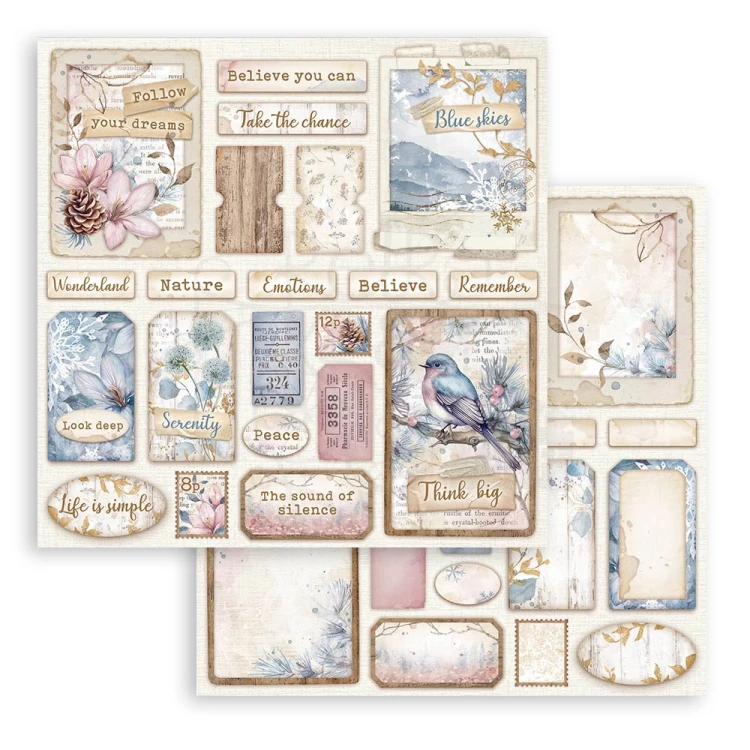 Zestaw papierów do scrapbookingu 20x20 Dewdrops SBBS119 Stamperia