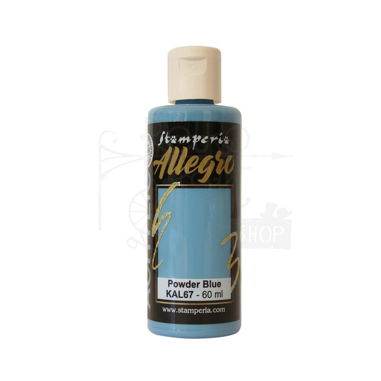 Farba akrylowa Allegro Powder Blue niebieski pudrowy 60ml KAL67 Stamperia