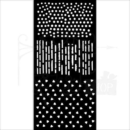 Szablon maska 12x25cm Dewdrops Tła KSTDL107 Stamperia
