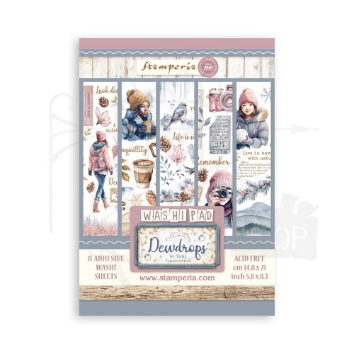Papier washi A5 Dewdrops SBW13 Stamperia