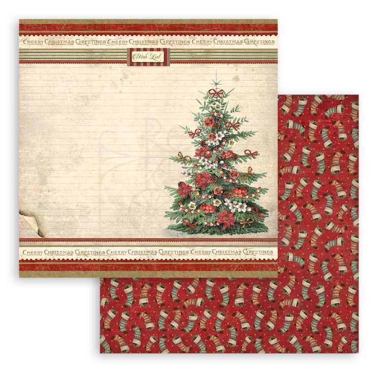 Zestaw papierów do scrapbookingu 30x30 Classic Christmas SBBL74 Stamperia
