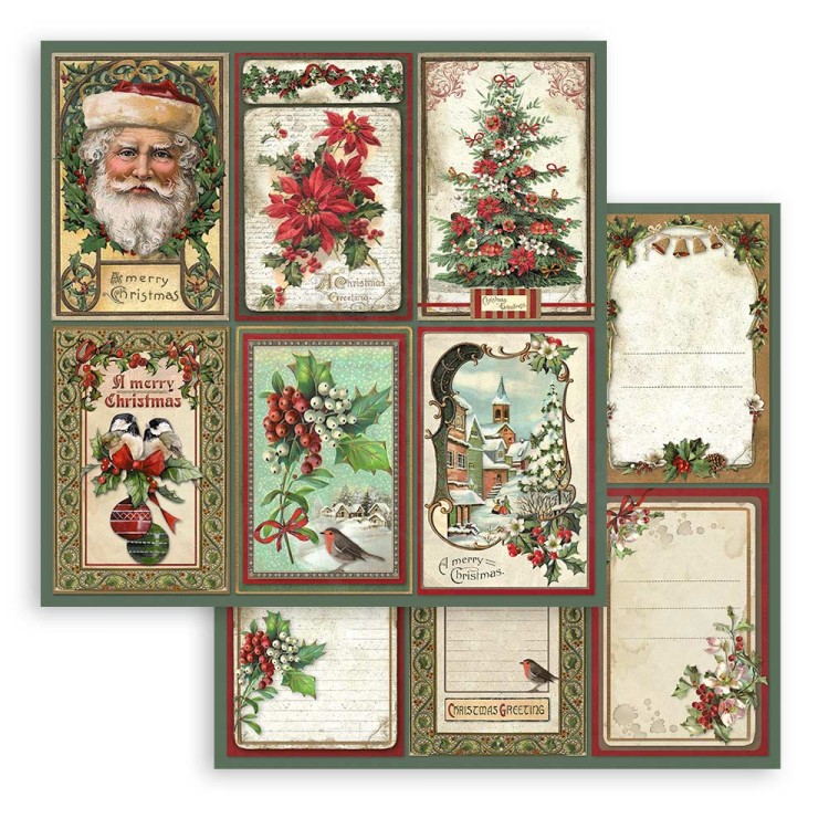 Zestaw papierów do scrapbookingu 30x30 Classic Christmas SBBL74 Stamperia