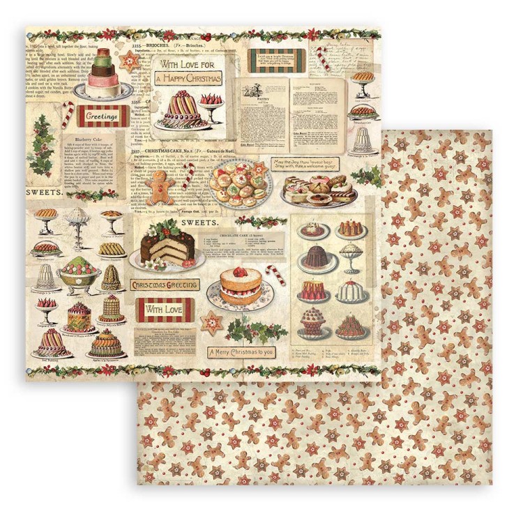 Zestaw papierów do scrapbookingu 30x30 Classic Christmas SBBL74 Stamperia