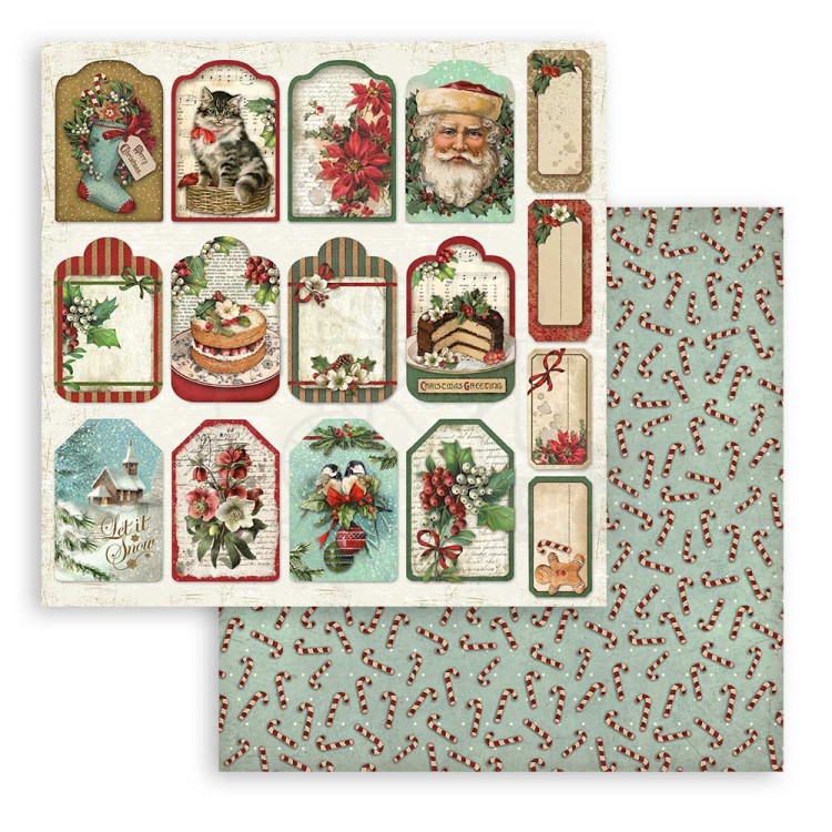 Zestaw papierów do scrapbookingu 30x30 Classic Christmas SBBL74 Stamperia